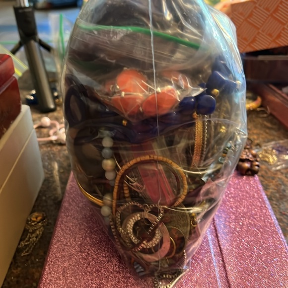 5 lb bag of wearable jewelry - Picture 3 of 4